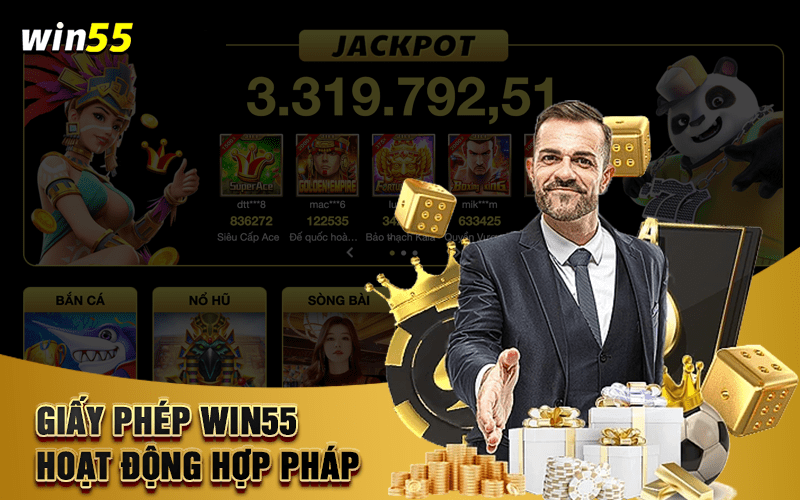 Tính pháp lý của nhà cái Win55